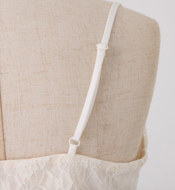  「肩リボンレースキャミ／リボン取り外し可」|プルオーバー|