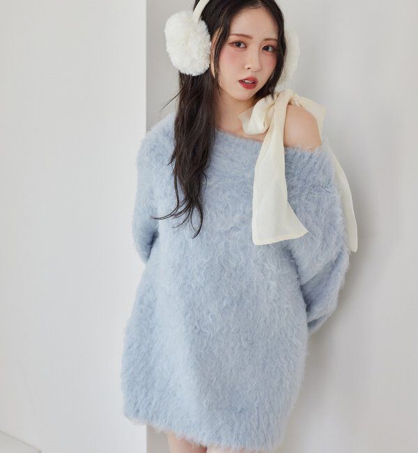  「メリーカールチュニックニット」|ニット・セーター|