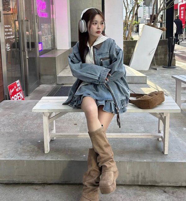  「【WEB限定】セットアップ対応/パイピングジャケット」|ダウンベスト・ベスト|