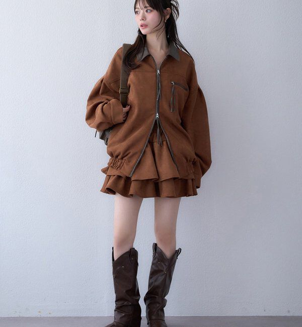  「【WEB限定】セットアップ対応/パイピングジャケット」|ダウンベスト・ベスト|