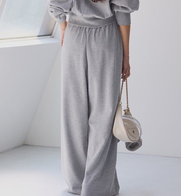  「セットアップ対応／裾ビジューカットパンツ」|その他|