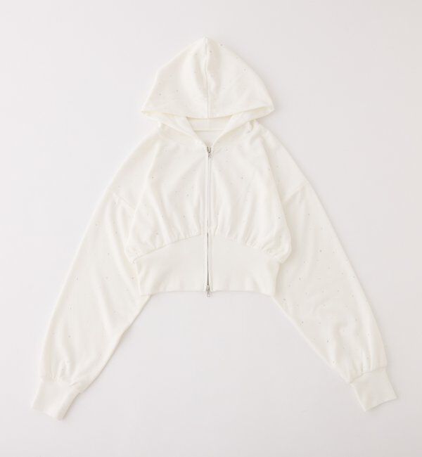  「セットアップ対応／ビジューパーカー」|プルオーバー|