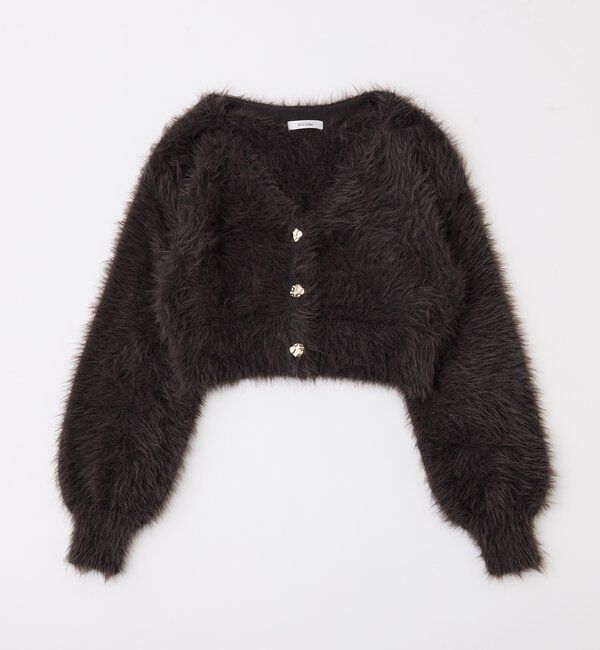  「milkyフェザーショートカーデ」|ニット・セーター|