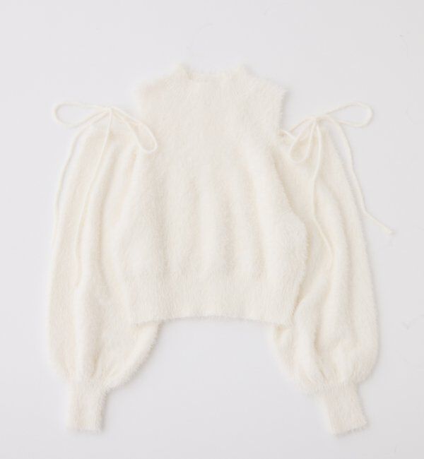  「2way肩あきシャギーニット」|ニット・セーター|