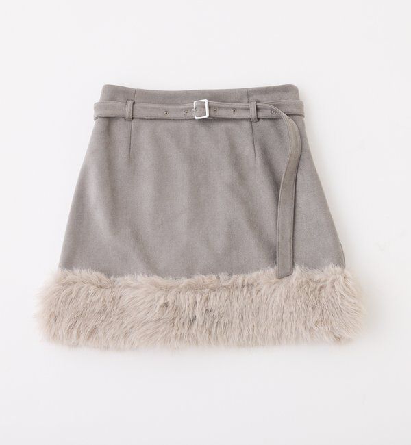  「フェイクムートンミニスカート」|スカート|