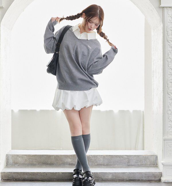  「シャツドッキングニット」|ニット・セーター|