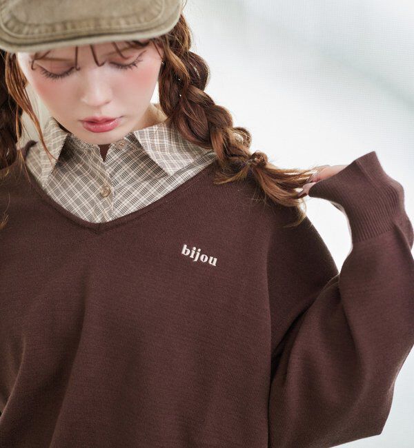  「シャツドッキングニット」|ニット・セーター|