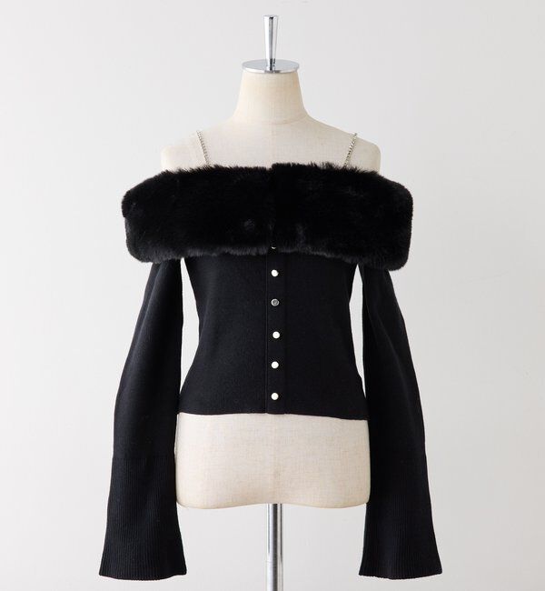  「【REVIVAL】ビジューファーニット」|ニット・セーター|