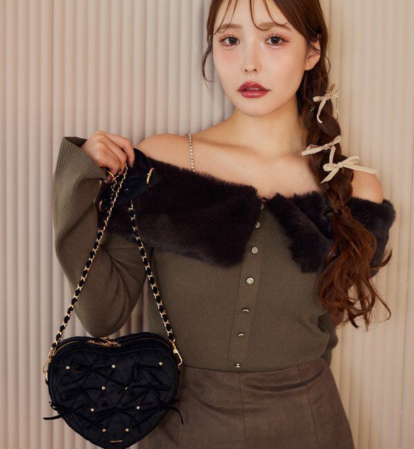  「【REVIVAL】ビジューファーニット」|ニット・セーター|