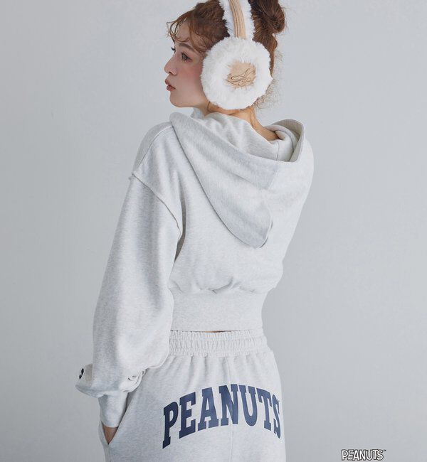  「【PEANUTSコラボ】スヌーピー刺繍入りスウェットパンツ」|その他|