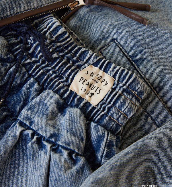  「【PEANUTSコラボ】フリルミニスカート」|スカート|