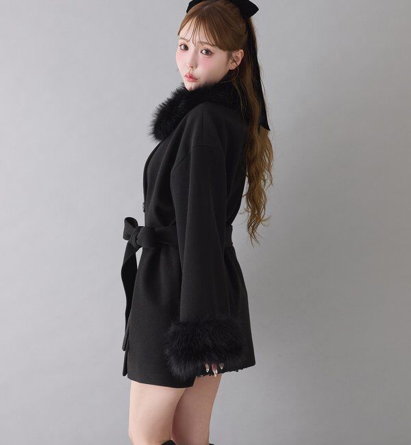  「3WAY衿袖ファーミドルコート」|その他|