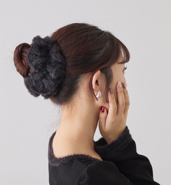  「フェザーシュシュ付きトップス」|プルオーバー|