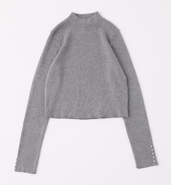  「袖ボタンプチハイニット」|ニット・セーター|