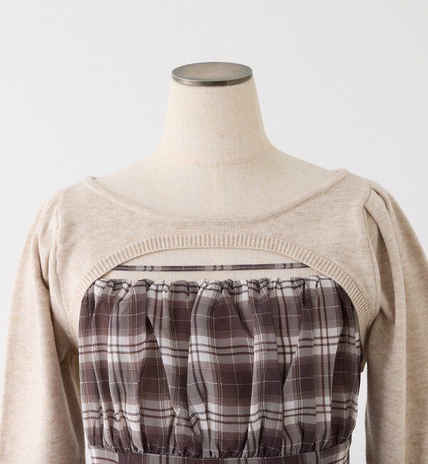  「２枚セットチェックワンピ」|ワンピース|