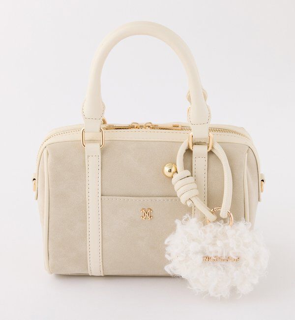  「ハートチャーム付きミニボストン」|ショルダー・メッセンジャー|