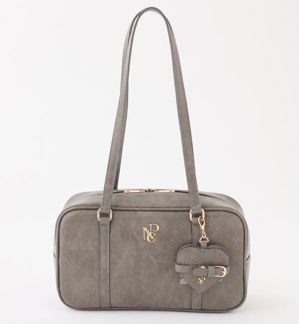  「ハートミラー付きスクエアボストンバッグ」|ショルダー・メッセンジャー|