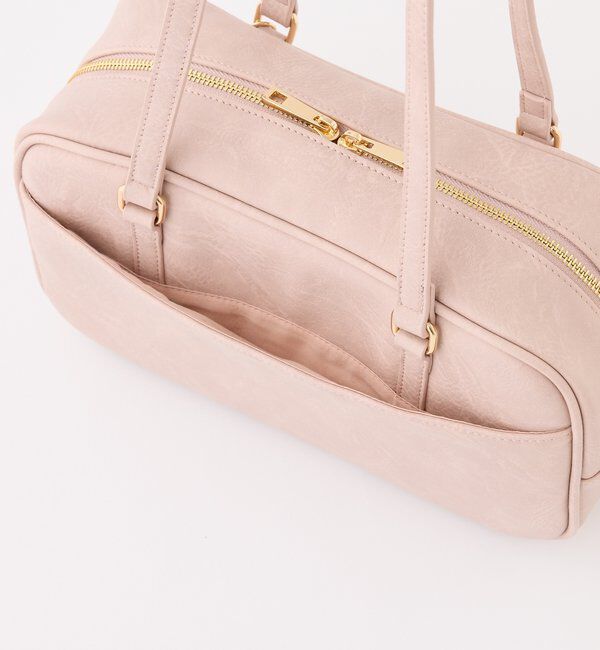  「ハートミラー付きスクエアボストンバッグ」|ショルダー・メッセンジャー|