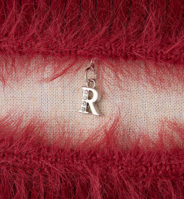  「デコルテカットデザインチャーム付きニット」|ニット・セーター|