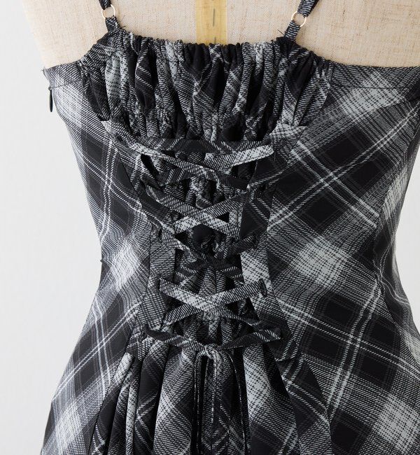  「肩リボンニットセットワンピース」|ワンピース|