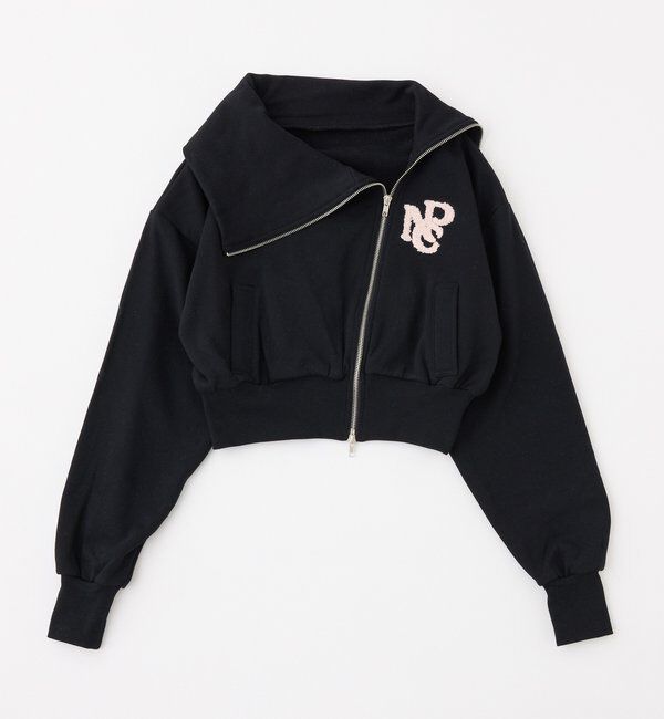  「【セットアップ可能】セーラーカラーロゴスウェット」|プルオーバー|ブラック