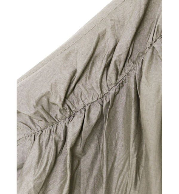 mizuiro ind「mizuiro ind バックギャザーワイドシャツ」|シャツ・ブラウス|