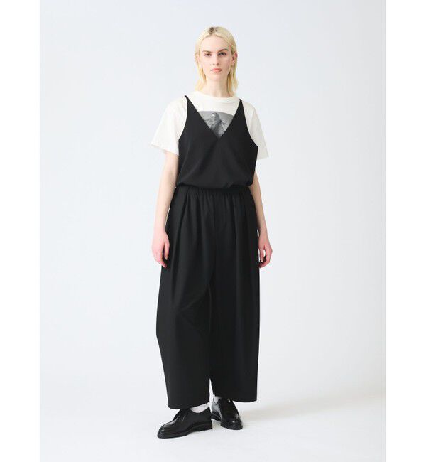 mizuiro ind「mizuiro ind サイドドレープワイドパンツ」|その他|