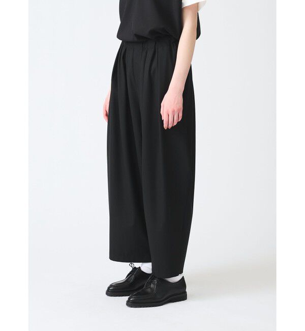 mizuiro ind「mizuiro ind サイドドレープワイドパンツ」|その他|