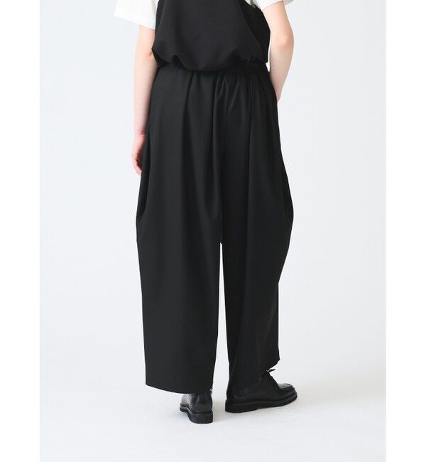 mizuiro ind「mizuiro ind サイドドレープワイドパンツ」|その他|