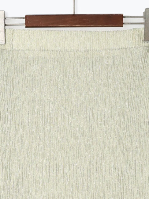 Te chichi TERRASSE「ラメ混カットプリーツスカート」|スカート|