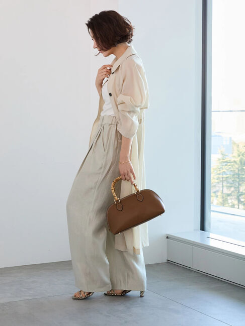 Te chichi「シアーステンカラーコート」|その他|ベージュ