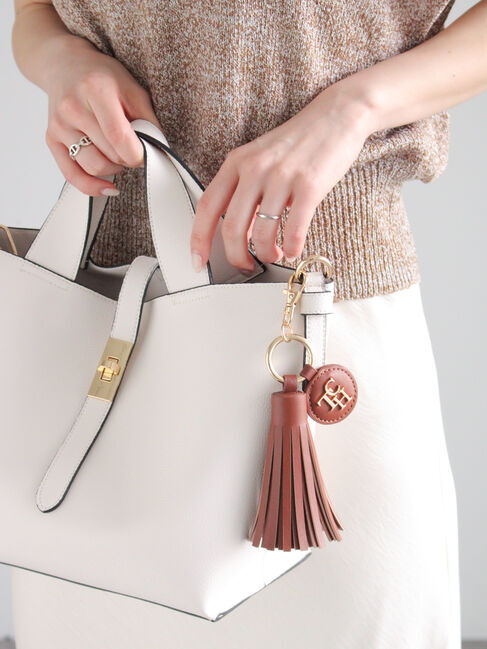 Te chichi「タッセルバックチャーム」|その他|ブラウン