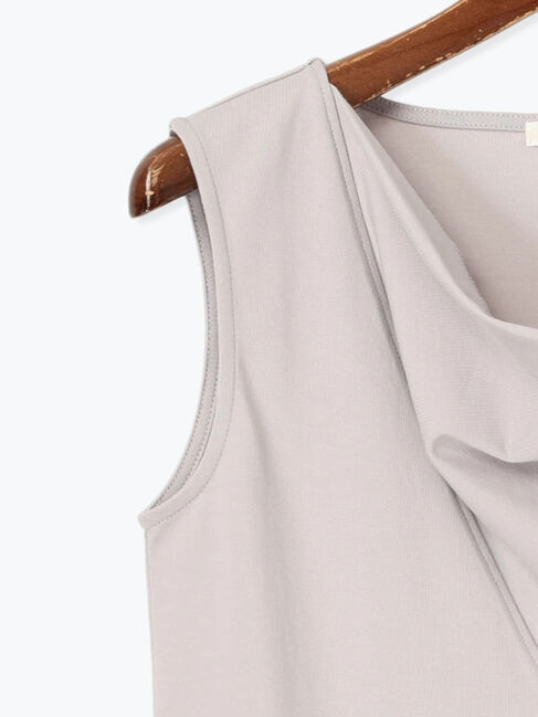 Te chichi「ドレープネックノースリーブトップス」|Tシャツ・カットソー|