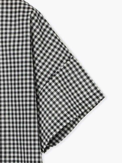 Lugnoncure「【イージーケア】無地/柄アソート金釦バンドカラーシャツ」|シャツ・ブラウス|