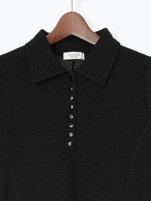 Te chichi TERRASSE「カットジャガードポロワンピ」|ワンピース|