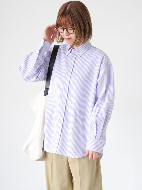 Lugnoncure「刺繍入りアソートオックスフォードシャツ《2025autumn catalog item》」|シャツ・ブラウス|