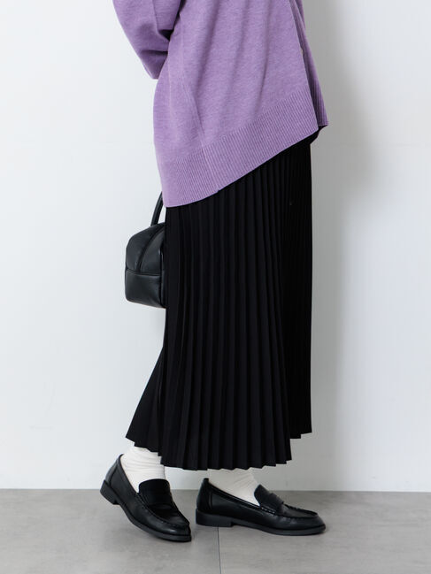 Lugnoncure「【選べる着丈】アソートプリーツスカート」|スカート|ブラック