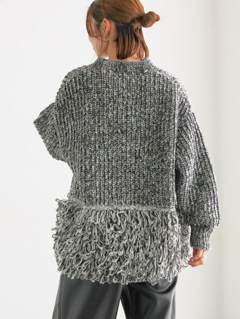 Te chichi「ループ編みVネックミドルカーディガン」|カーディガン|