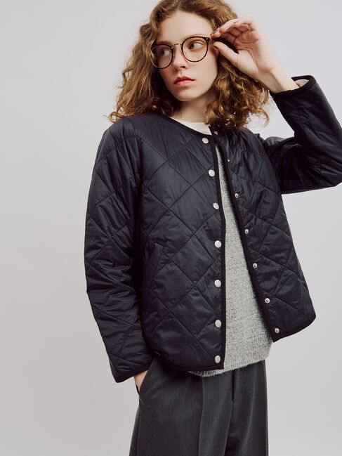 Lugnoncure「パッカブルノーカラーブルゾン」|ブルゾン・スタジャン|