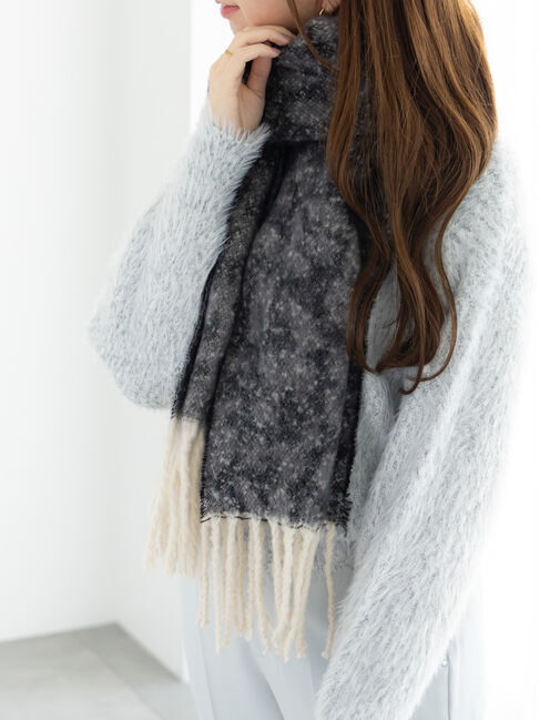 Te chichi「レオパードマフラー」|その他|チャコールグレー