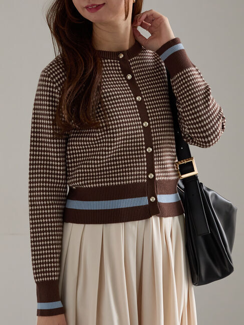 Te chichi「バイカラークラシカルカーディガン」|カーディガン|