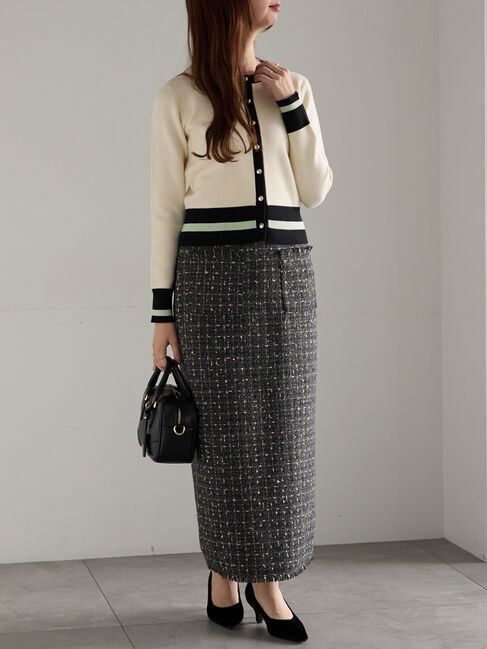 Te chichi「バイカラークラシカルカーディガン」|カーディガン|