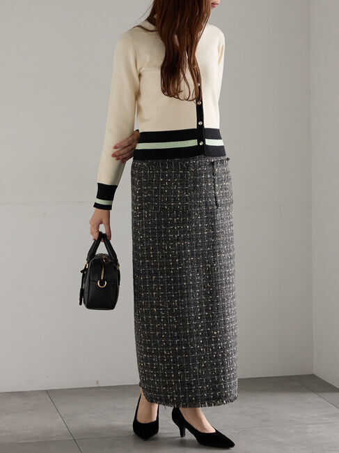 Te chichi「バイカラークラシカルカーディガン」|カーディガン|