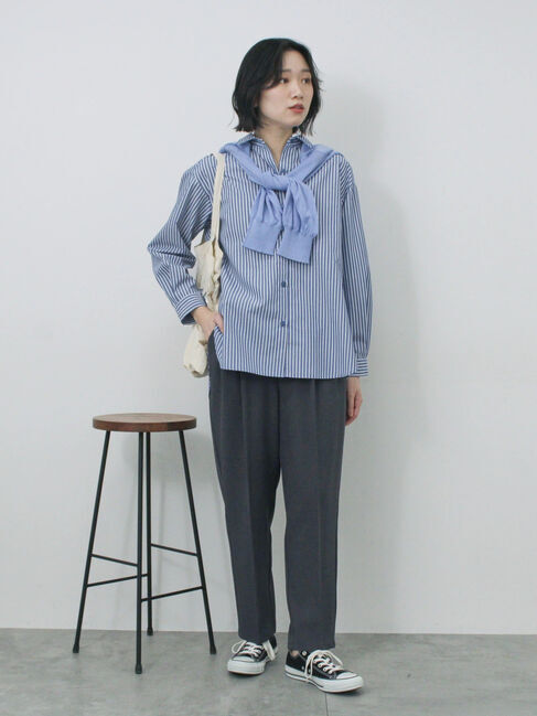 Samansa Mos2 blue「【イージーケア・吸水速乾】マルチスタイルテーパードパンツ」|その他|