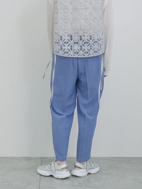 Samansa Mos2 blue「【イージーケア・吸水速乾】マルチスタイルテーパードパンツ」|その他|