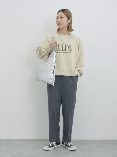 Samansa Mos2 blue「【イージーケア・吸水速乾】マルチスタイルテーパードパンツ」|その他|