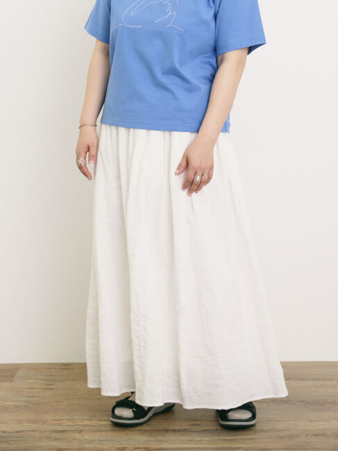 Samansa Mos2「◎柄アソートギャザースカート」|スカート|オフホワイト