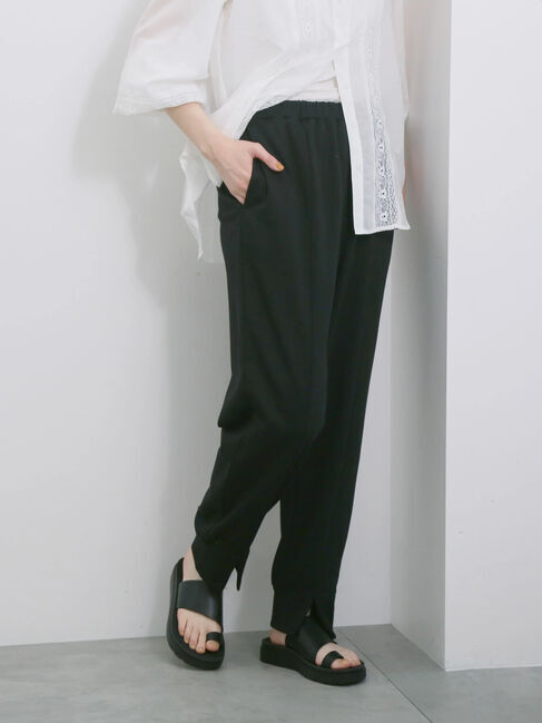 Samansa Mos2 blue「◎裏毛センタースリットパンツ」|その他|