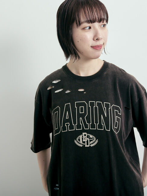 SM2「パウダー加工ロゴアソートプリントTシャツ」|Tシャツ・カットソー|チャコールグレー