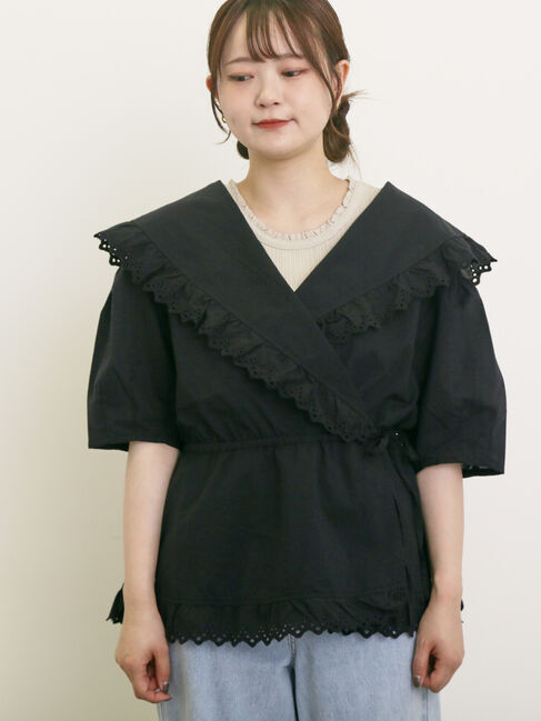 Samansa Mos2「◎カシュクールレースブラウス」|シャツ・ブラウス|